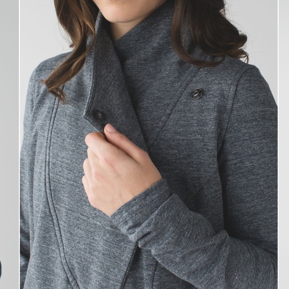 Lululemon That's A Wrap Heathered Snow Slub Coal - Picture 7 of 17